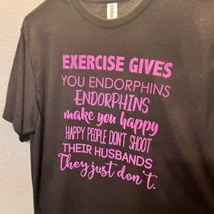 size medium (adult) - black tee - legally blonde - humor t-shirt